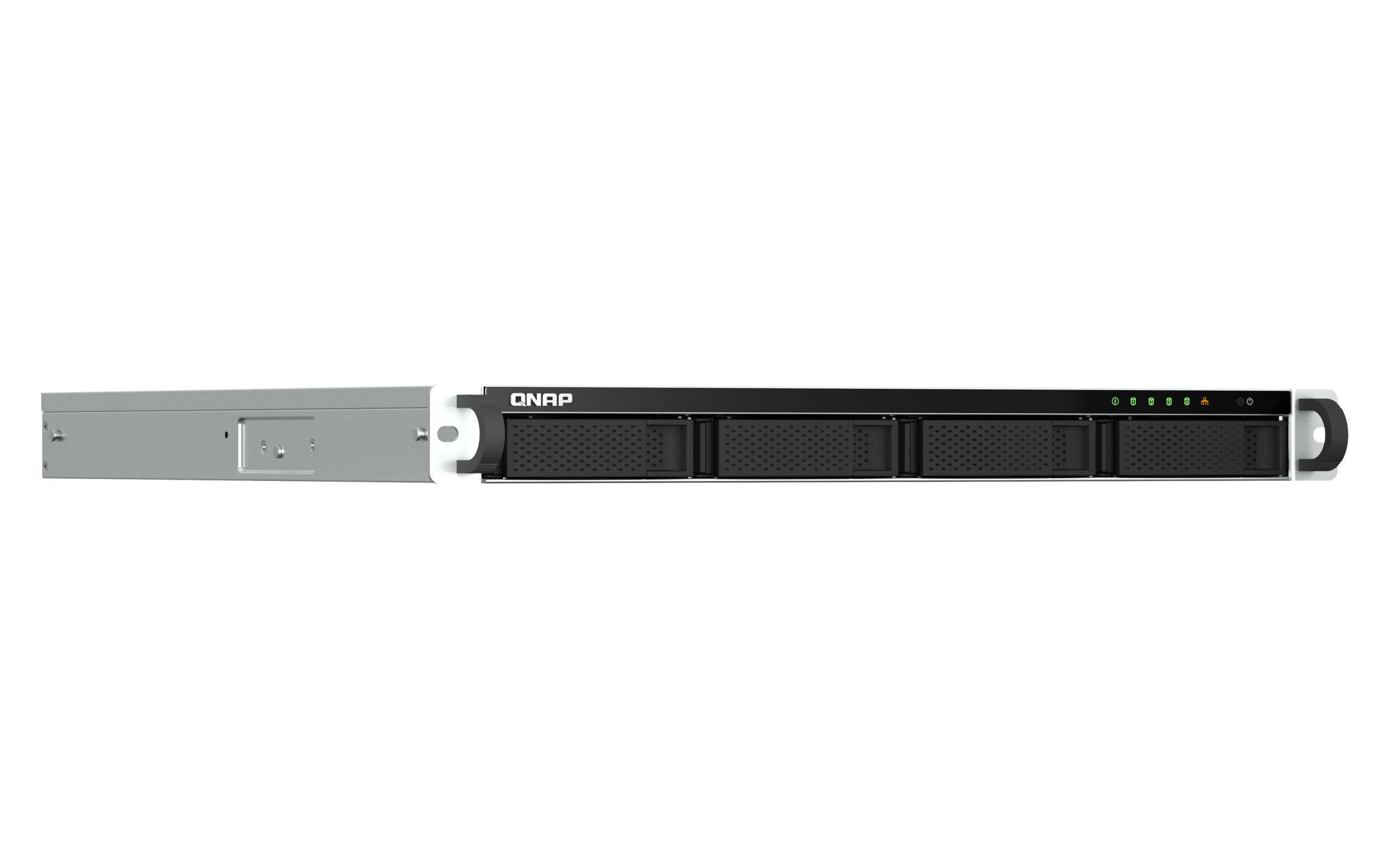 QNAP TS-464U NAS Rack (1U) Intel® Celeron® N5095 8 GB DDR4 0 TB QNAP Turbo System Aluminium, Zwart - Afbeelding 4