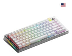 Glorious Gaming GMMK 3 PRO HE 75% Prebuilt toetsenbord Gamen RF-draadloos + Bluetooth QWERTY Amerikaans Engels Zilver