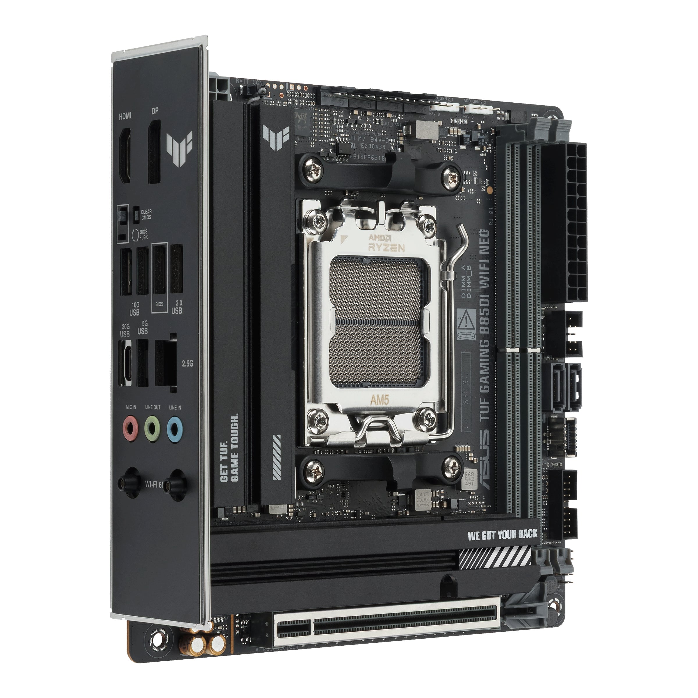 ASUS TUF GAMING B850I WIFI NEO AMD B850 Socket AM5 mini ITX - Afbeelding 4