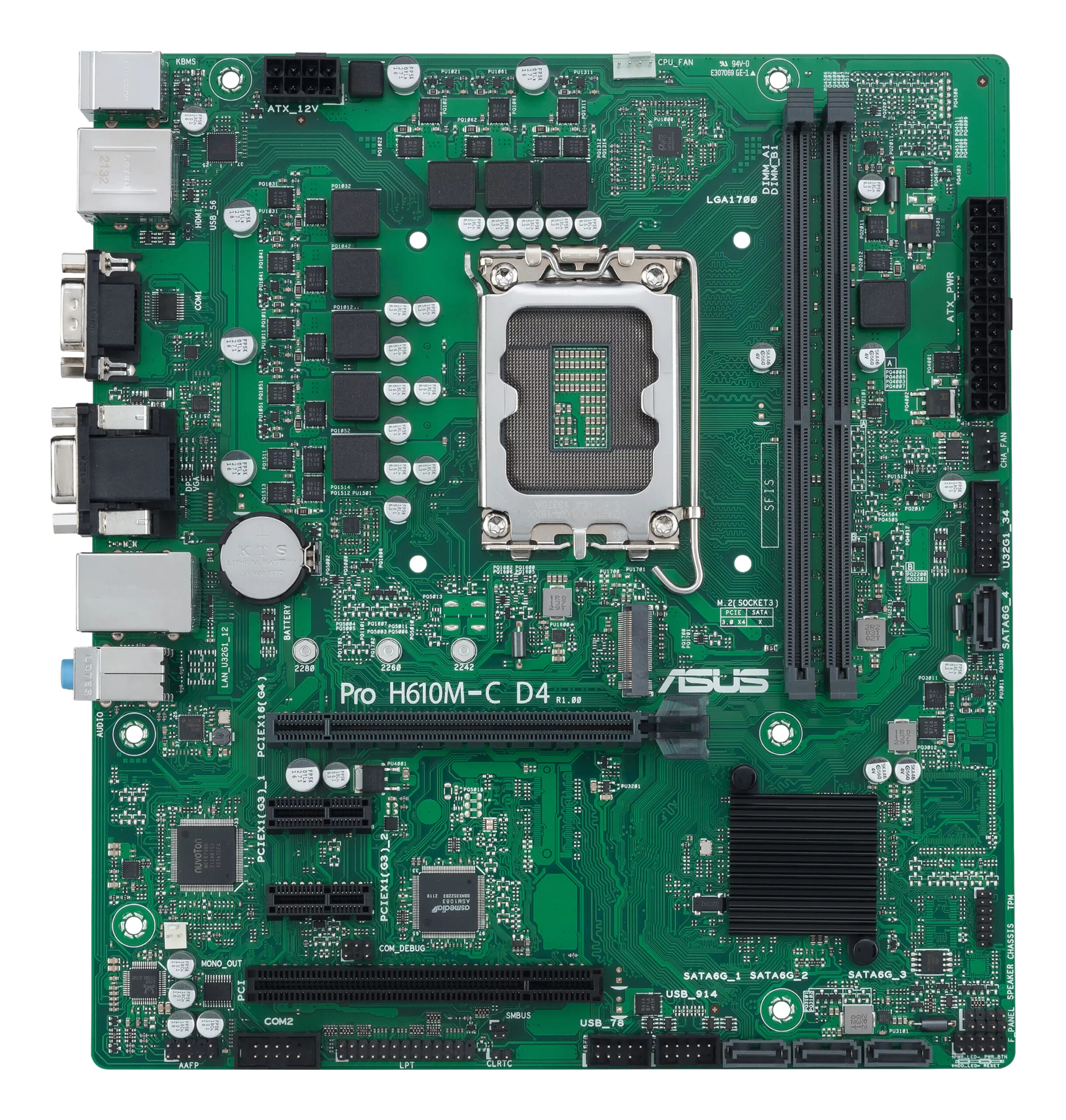 ASUS PRO H610M-C D4-CSM Intel H610 LGA 1700 micro ATX - Afbeelding 3