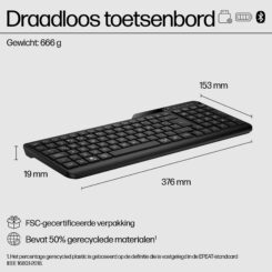 HP 475 DUAL-MODE WL KBD toetsenbord Universeel Bluetooth Zwart - Afbeelding 12