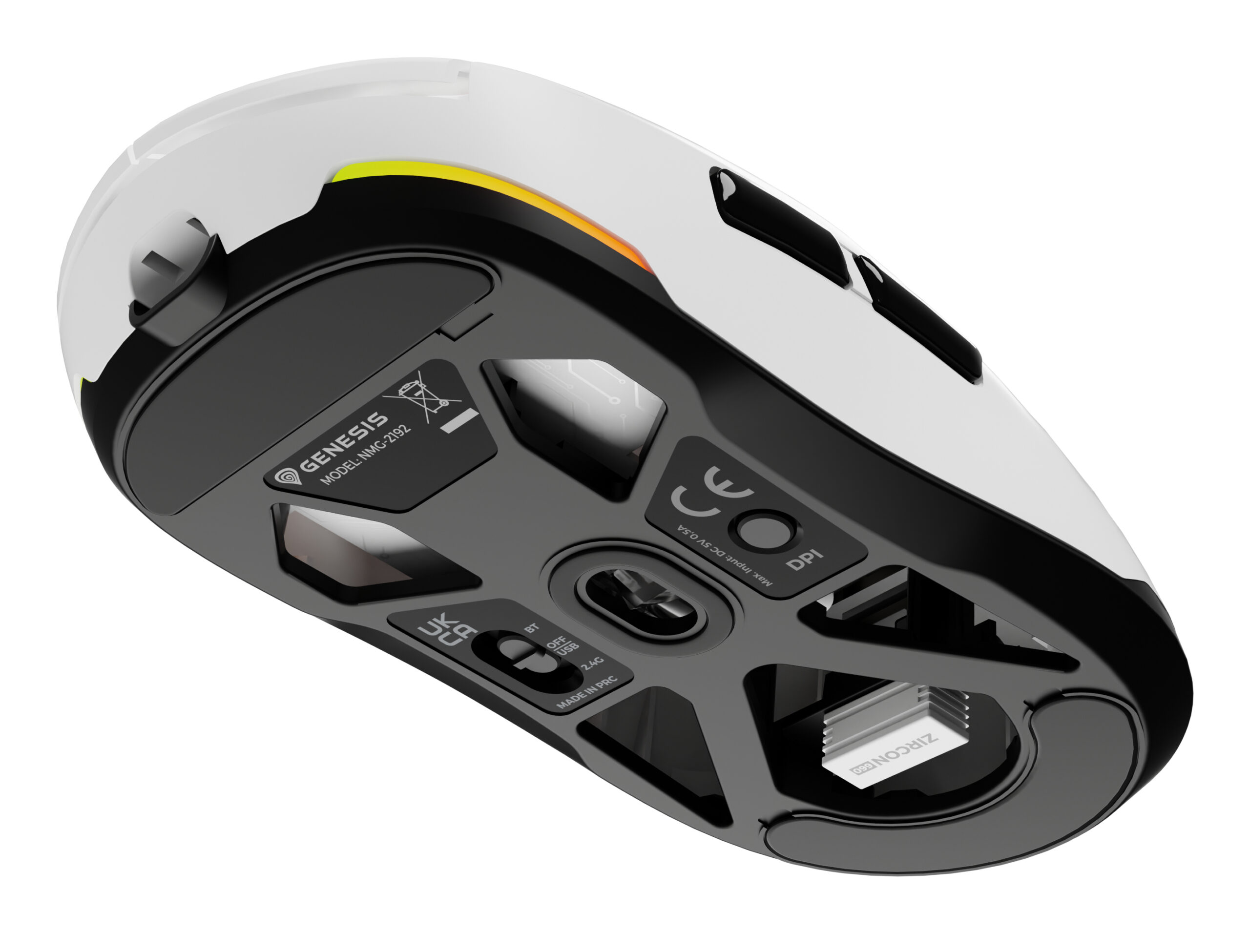 GENESIS Zircon 660 muis Gamen Rechtshandig RF Wireless + Bluetooth + USB Type-A Optisch 12000 DPI - Afbeelding 11
