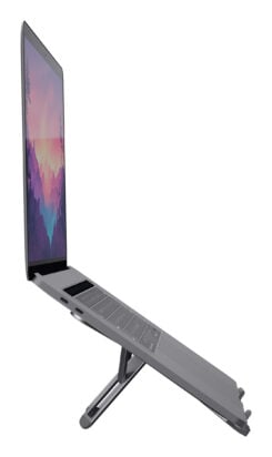 Trust Macy Opvouwbare aluminium laptopstandaard – ergonomische laptopstandaard – opvouwbaar ontwerp – Aluminium/Grijs - Afbeelding 9
