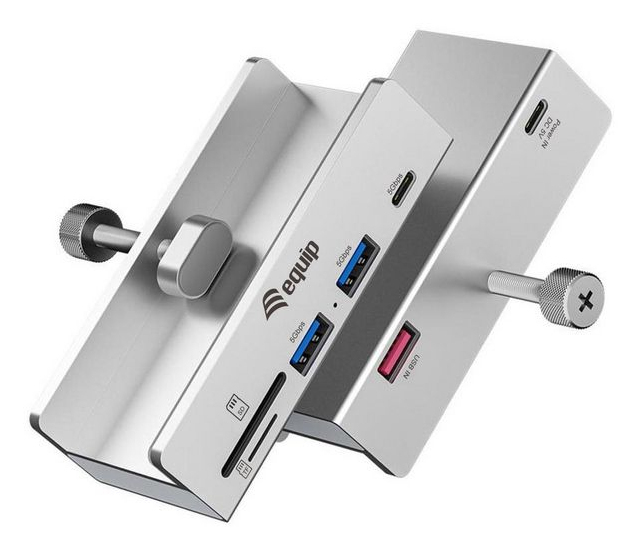 Equip 128968 interface hub USB 3.2 Gen 1 (3.1 Gen 1) Type-A 5000 Mbit/s Aluminium - Afbeelding 4