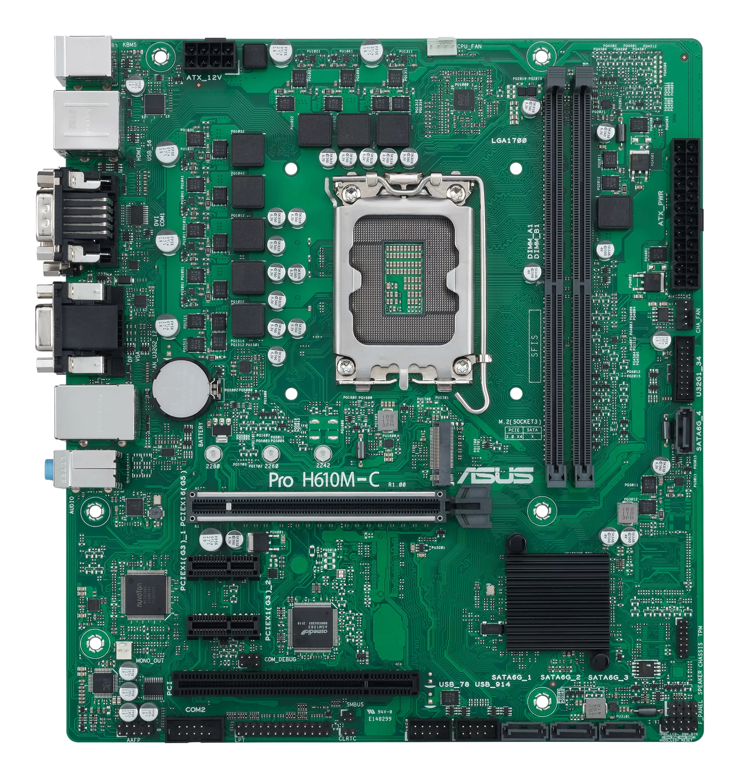 ASUS Pro H610M-C-CSM Intel H610 LGA 1700 micro ATX - Afbeelding 3