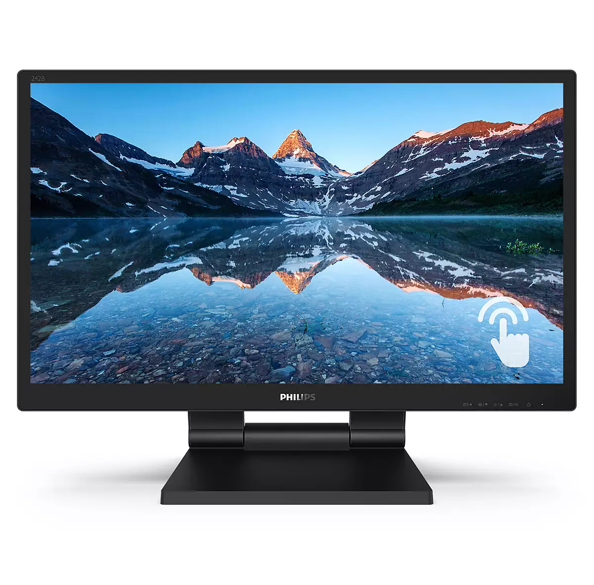 Philips 242B9T/00 computer monitor 60,5 cm (23.8") 1920 x 1080 Pixels Full HD LCD Tafelblad Zwart - Afbeelding 2