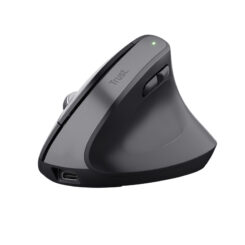 Trust Bayo+ Ergonomische draadloze muis voor meerdere apparaten – ergonomische muis – draadloze muis – RF+ Bluetooth – Zwart - Afbeelding 3
