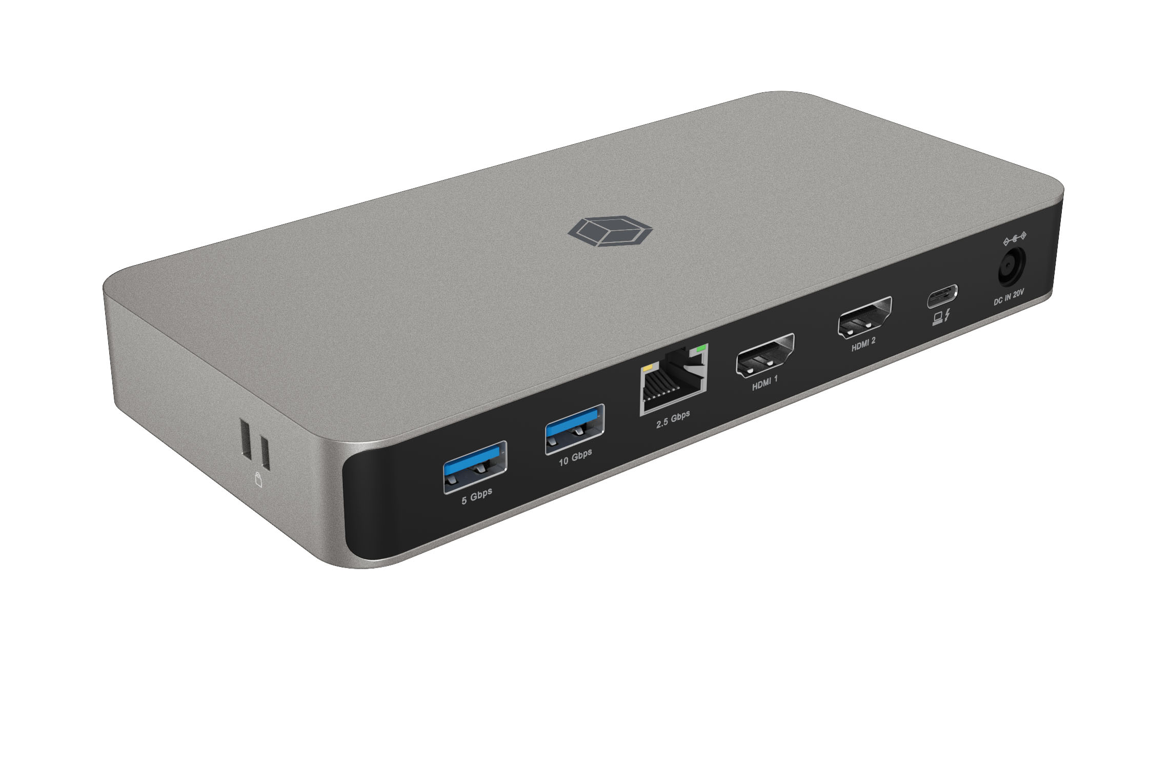 ICY BOX IB-DK2880-C41 Bedraad USB4 Antraciet, Zwart - Afbeelding 3
