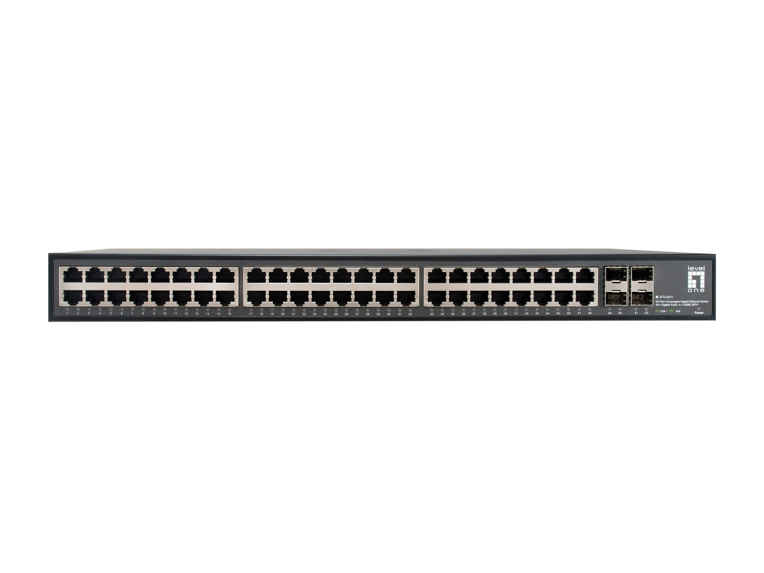 LevelOne GTU-5211 netwerk-switch Unmanaged Gigabit Ethernet (10/100/1000) Zwart - Afbeelding 3