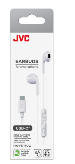 JVC HA-FR17UC Headset Bedraad In-ear Oproepen/muziek USB Type-C Wit - Afbeelding 3