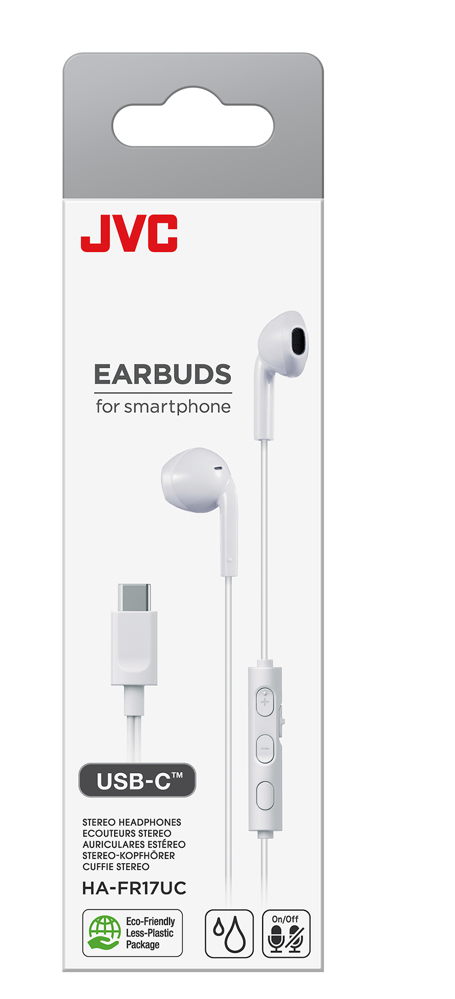 JVC HA-FR17UC Headset Bedraad In-ear Oproepen/muziek USB Type-C Wit - Afbeelding 3