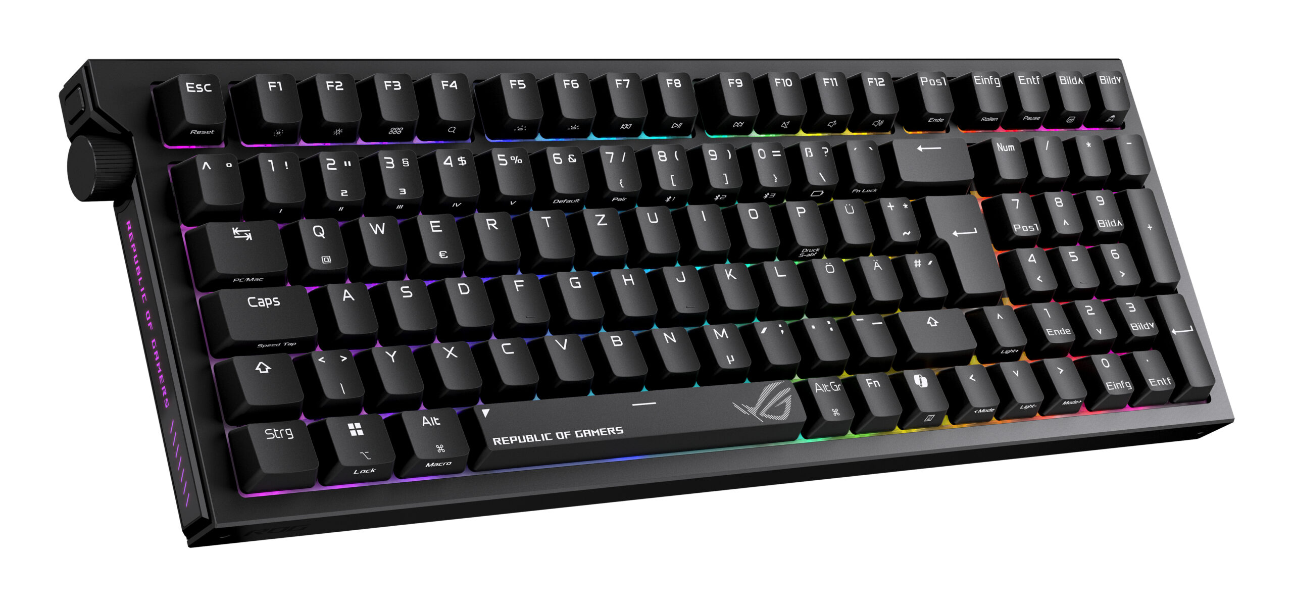 ASUS ROG Strix Morph 96 Wireless toetsenbord Gamen USB + RF Wireless + Bluetooth QWERTZ Duits Zwart - Afbeelding 4