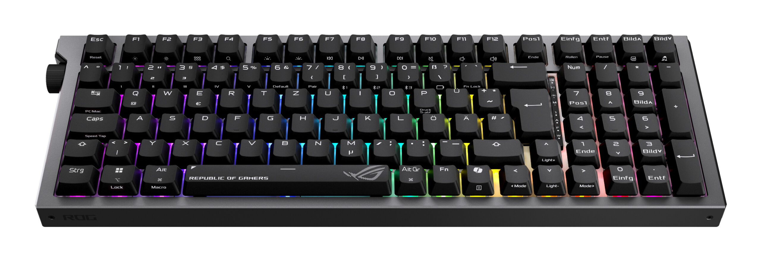ASUS ROG Strix Morph 96 Wireless toetsenbord Gamen USB + RF Wireless + Bluetooth QWERTZ Duits Zwart - Afbeelding 3