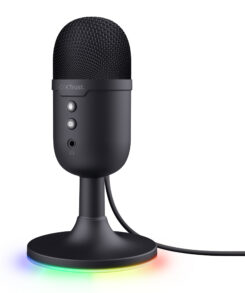 Trust GXT 234 Yunix Streaming Microfoon - USB tafelmicrofoon – RGB-verlichting – Zwart