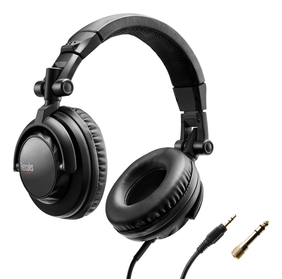 Hercules HDP DJ45 Hoofdtelefoons Bedraad Hoofdband Muziek Zwart - Afbeelding 2