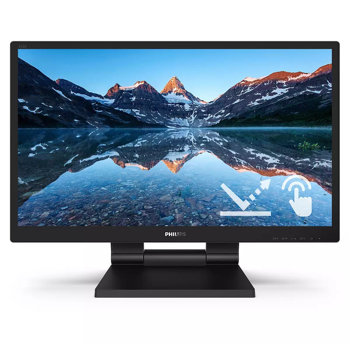 Philips 242B9TL/00 computer monitor 60,5 cm (23.8") 1920 x 1080 Pixels Full HD LCD Touchscreen Zwart - Afbeelding 4