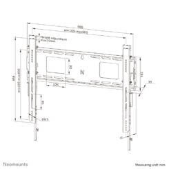 Neomounts WL30-750BL16 Heavy duty muurbeugel 42-86" - vlak - vergrendelbaar - snelle installatie - TÜV - Afbeelding 20