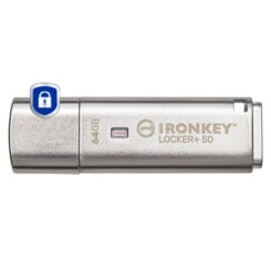 Kingston Technology IronKey 64GB IKLP50 AES USB, met 256-bits versleuteling