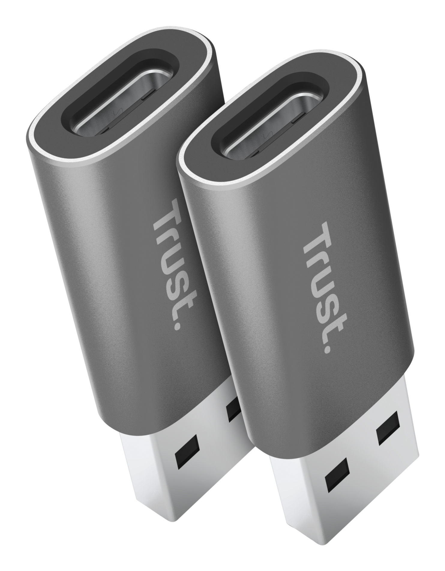 Trust Calyx USB-C naar USB-A Adapter - USB adapterset – USB-C naar USB-A – Compact ontwerp – Grijs - Afbeelding 3