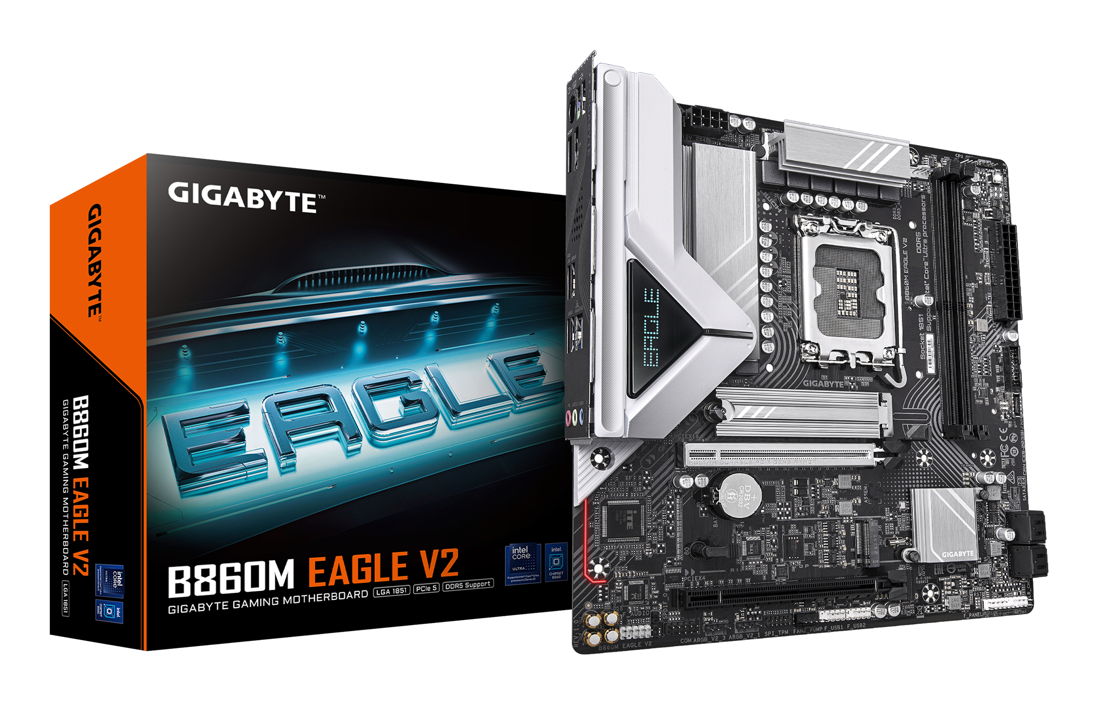 GIGABYTE B860M EAGLE V2 moederbord Intel B860 LGA 1851 (Socket V1) micro ATX - Afbeelding 2