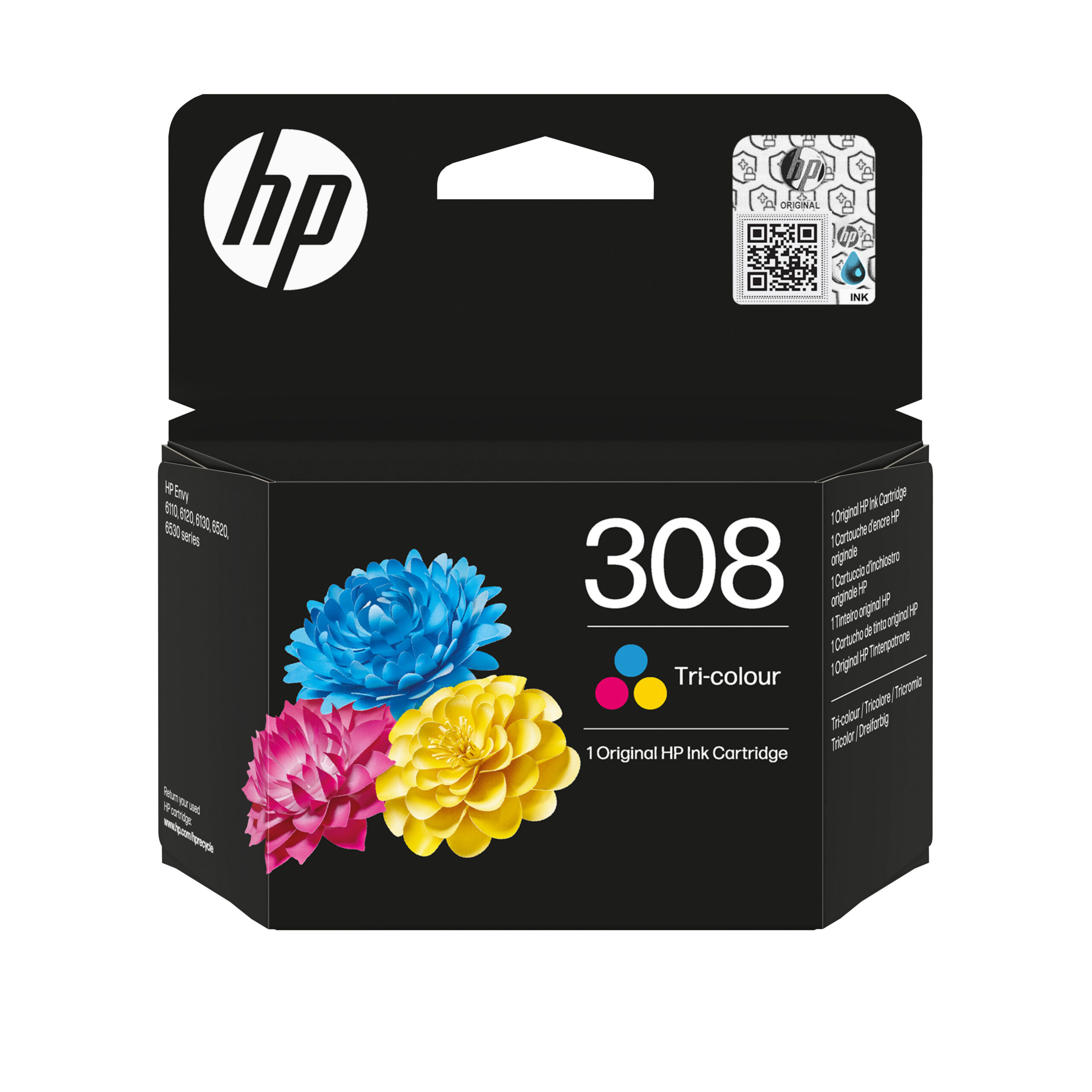 HP 308 originele driekleureninktcartridge - Afbeelding 2