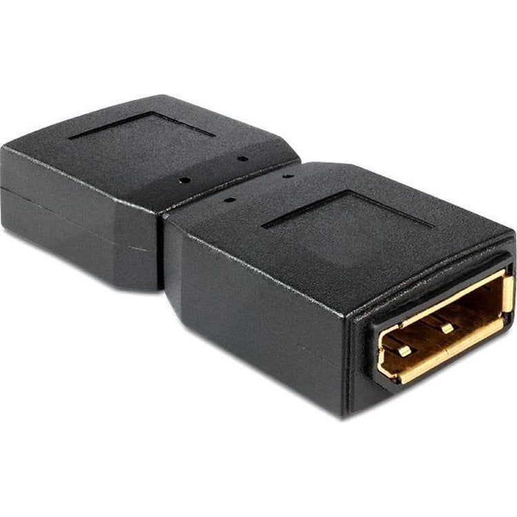 DeLOCK 65374 tussenstuk voor kabels Displayport Zwart