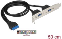 DeLOCK 84836 interfacekaart/-adapter Intern USB 3.2 Gen 1 (3.1 Gen 1)