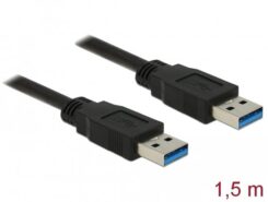 DeLOCK 85061 USB-kabel USB 3.2 Gen 1 (3.1 Gen 1) 1,5 m USB A Zwart