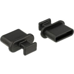 DeLOCK 64013 stopcontactbeveiliging USB Type-C Zwart 10 stuk(s)