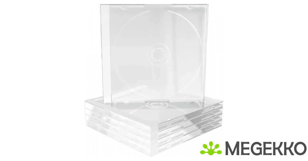 MediaRange BOX24 CD-doosje Jewel case 1 schijven Transparant