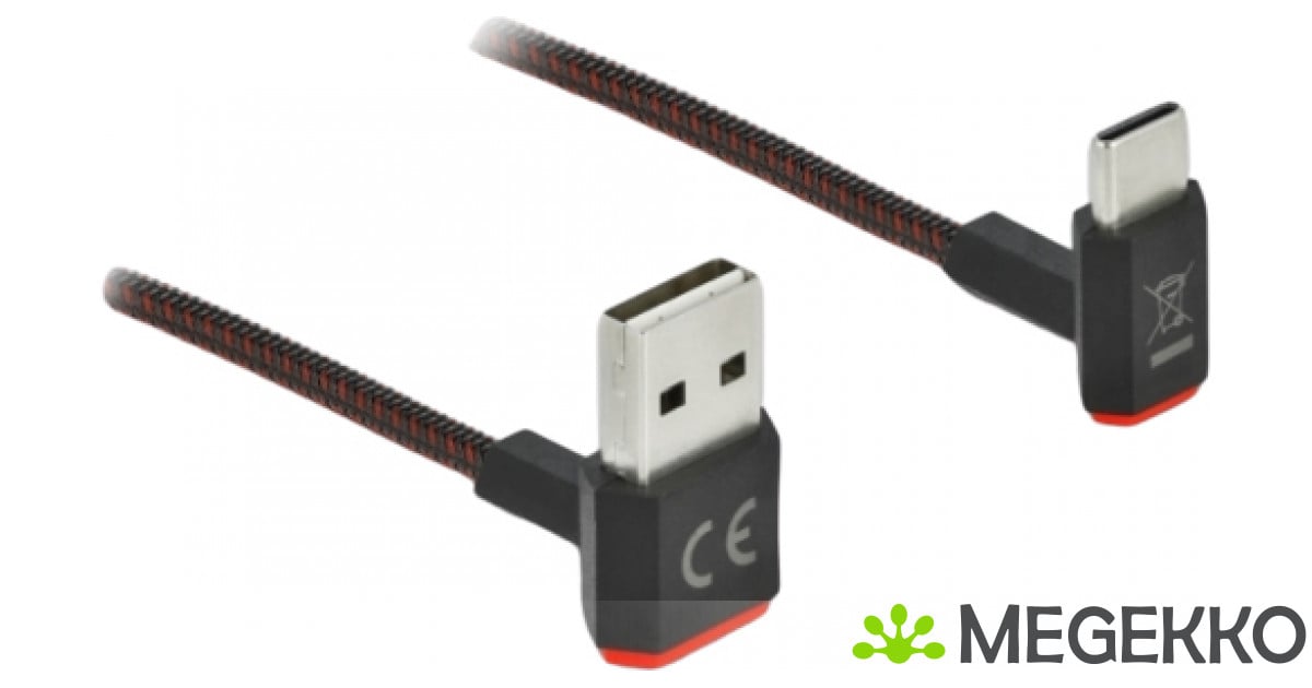 DeLOCK 85274 USB-kabel USB 2.0 0,2 m USB A USB C Zwart