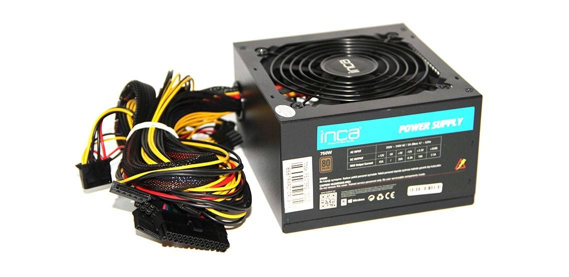 Inca IPS-075PB power supply unit 750 W 20+4 pin ATX ATX Zwart
