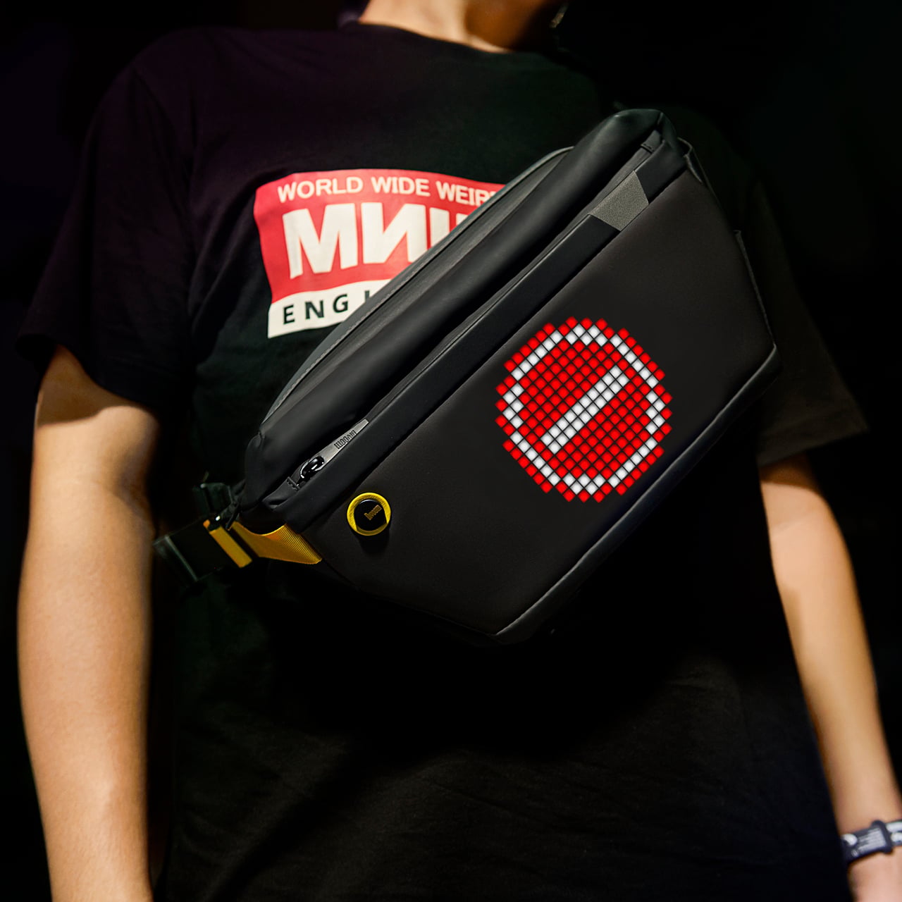 Divoom Pixoo Zwart Unisex Schoudertas