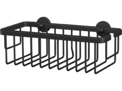 TESA MOON BLACK Aluminium Wandmontage Sponshouder voor douche