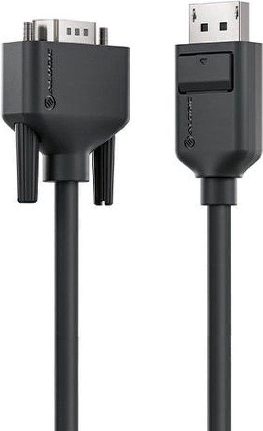 ALOGIC EL2DPVGA-02 video kabel adapter 2 m DisplayPort VGA (D-Sub) Zwart