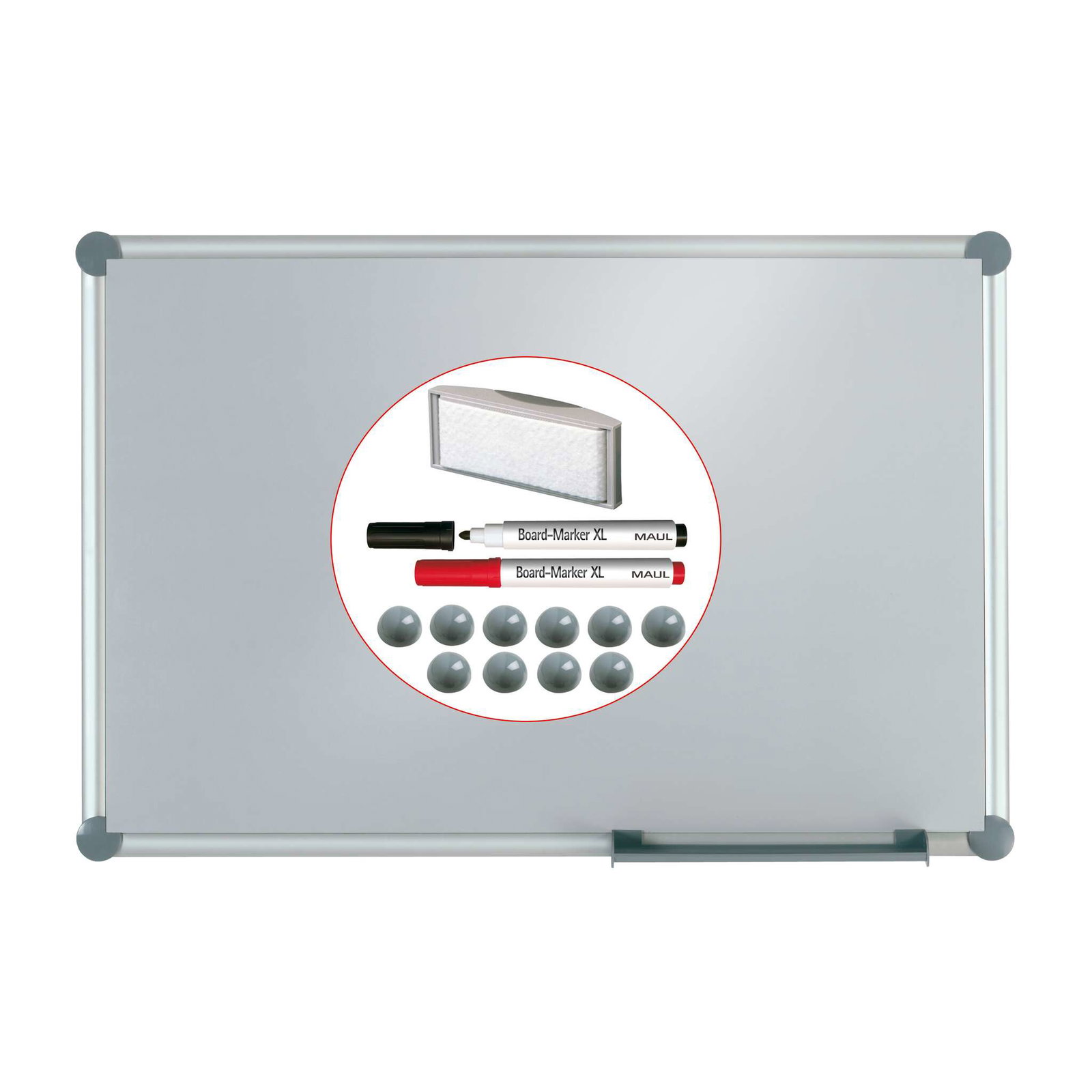 MAUL 6312384 whiteboard 60 x 90 mm Staal Magnetisch