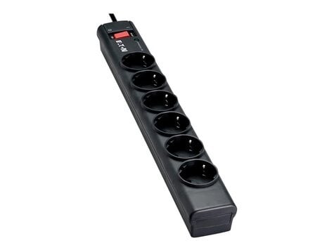 Eaton PS6D Overspanningsbeveiliging Zwart, Wit 6 AC-uitgang(en) 220 - 250 V 1 m