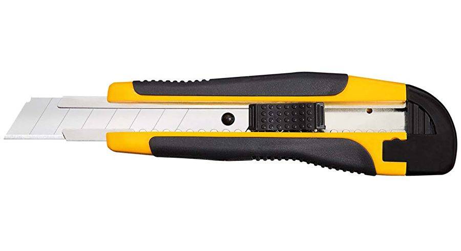Wedo 78 618 stanleymes Zwart, Staal, Geel Afbreekmes
