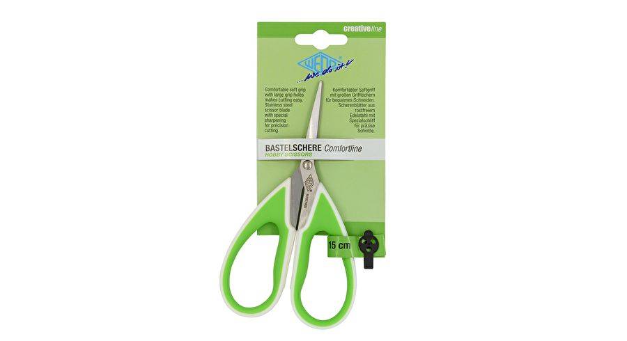 Wedo 975 4060 Knutselschaar Rechte knip Groen, Wit