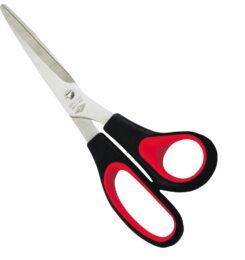 Wedo 976 8 Rechte knip Zwart, Rood