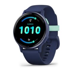 Garmin Vivoactive 5 3,05 cm (1.2) AMOLED 42 mm Digitaal 390 x 390 Pixels Touchscreen Blauw Wifi GPS