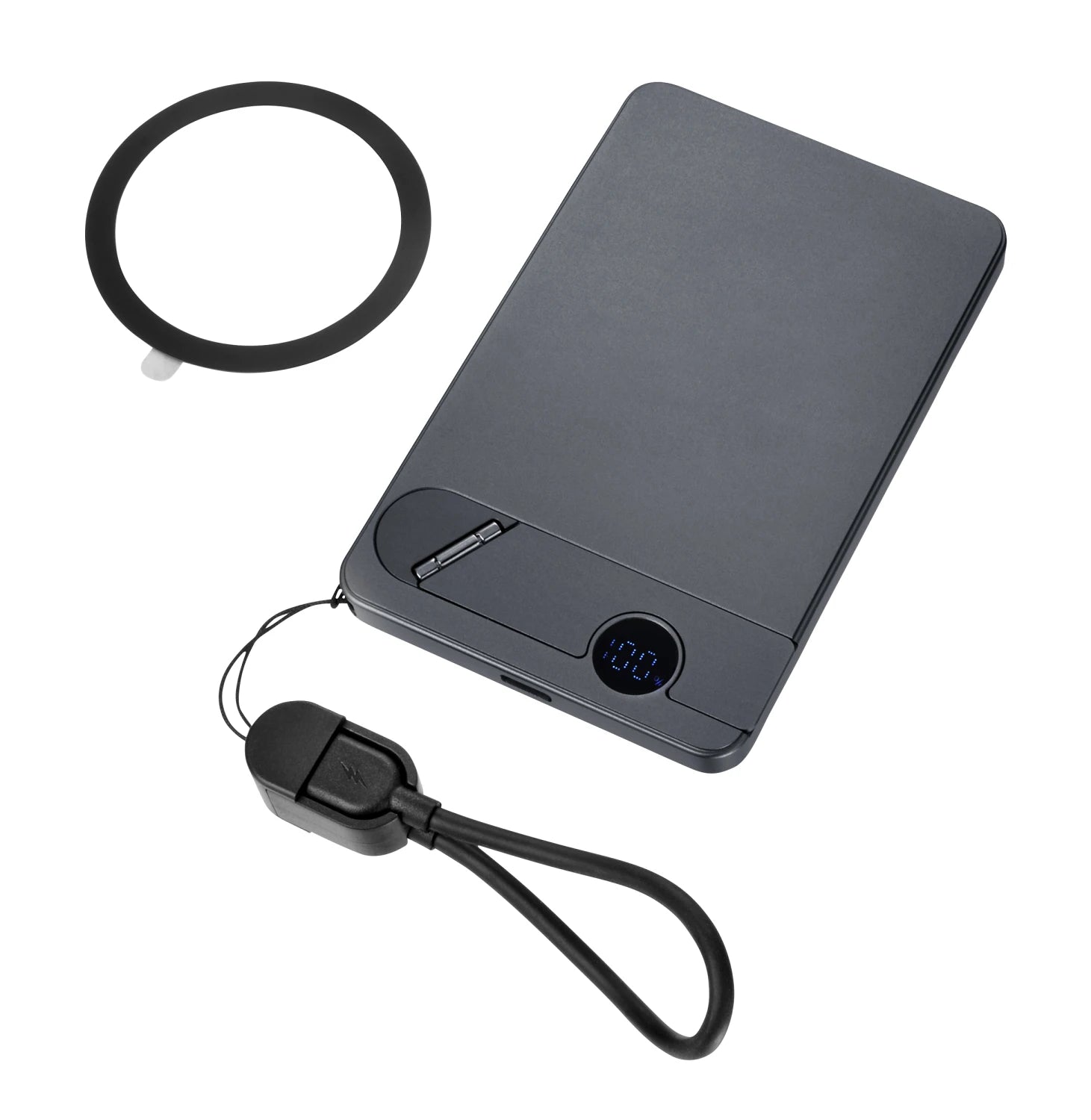 TROIKA POP50 5000 mAh Draadloos opladen Grijs, Zwart