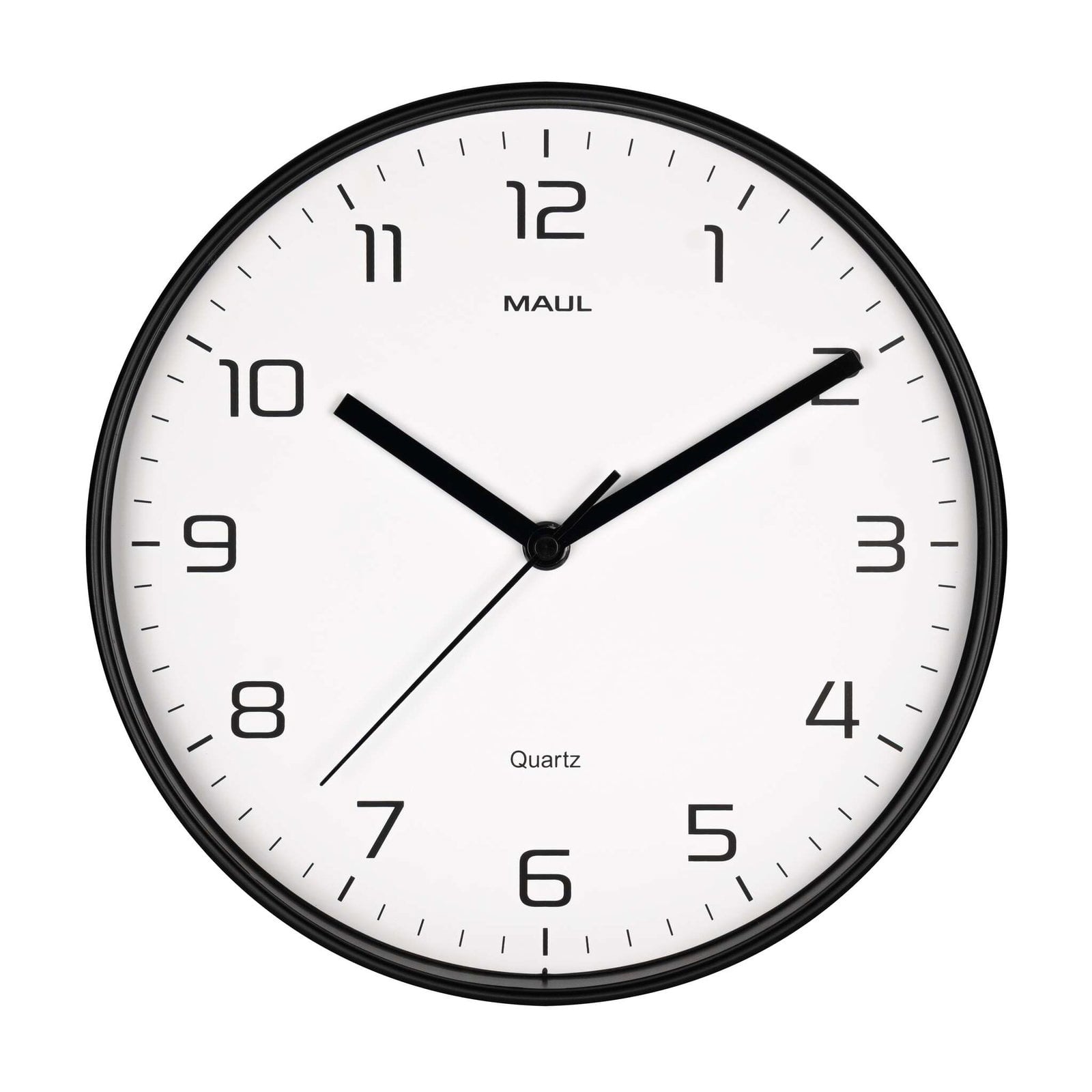 MAUL Wanduhr MAULdrip, 25 cm, Quarzuhr, zonder Batt.,schwarz