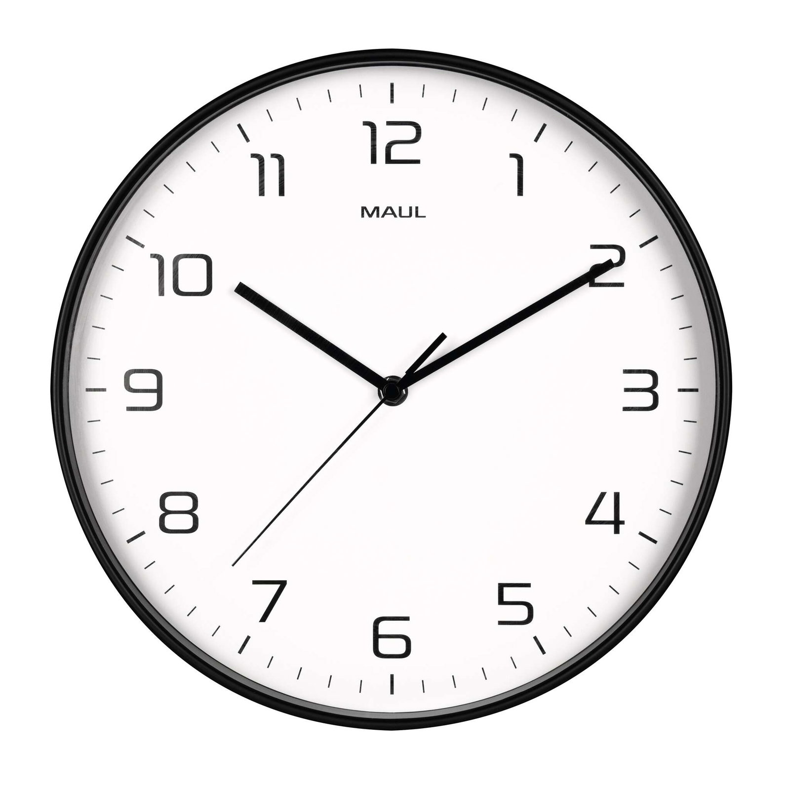 MAUL Wanduhr MAULdrip, 30 cm, Quarzuhr, zonder Batt.,schwarz