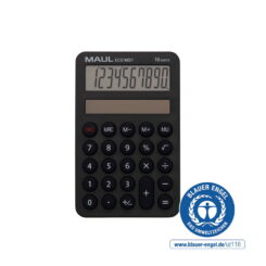 MAUL ECO MD1 calculator Pocket Basisrekenmachine Zwart