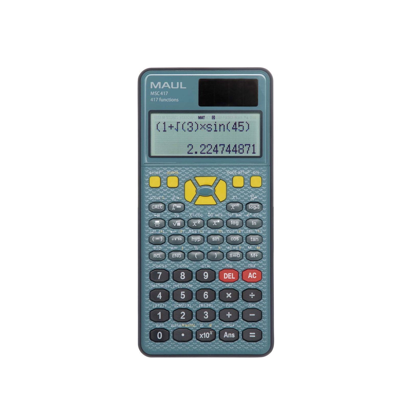 MAUL MSC 417 calculator Pocket Wetenschappelijke rekenmachine Zwart, Blauw