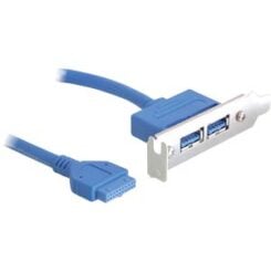 DeLOCK USB 3.0 19-pin - 2 x USB 3.0-A