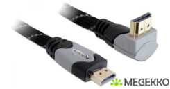DeLOCK 5m High Speed HDMI 1.4 HDMI kabel HDMI Type A (Standaard) Zwart, Grijs