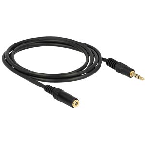 DeLOCK 83766 audio kabel 2 m 3.5mm Zwart