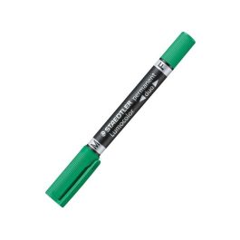 Staedtler Lumocolor Duo permanente marker Fijne/kogelvormige punt Groen 1 stuk(s)